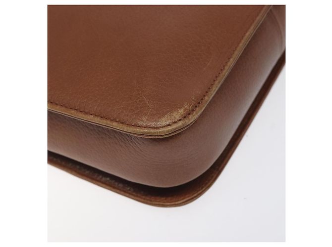 Autre Marque Borsa a Spalla Burberrys in Pelle Marrone Oro Auth th6199 D'oro - vista 16