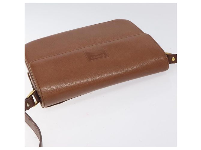 Autre Marque Borsa a Spalla Burberrys in Pelle Marrone Oro Auth th6199 D'oro - vista 6