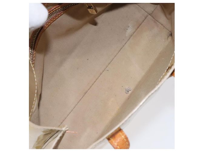 LOUIS VUITTON Borsa a Mano Monogram Vernis Reade PM Beige M91334 LV Auth 128731 - vista 11