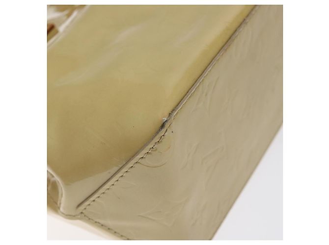 LOUIS VUITTON Borsa a Mano Monogram Vernis Reade PM Beige M91334 LV Auth 128731 - vista 14