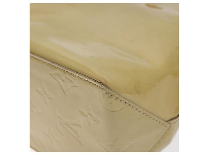LOUIS VUITTON Borsa a Mano Monogram Vernis Reade PM Beige M91334 LV Auth 128731 - vista 15