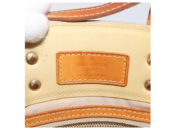 LOUIS VUITTON Borsa a Mano Monogram Vernis Reade PM Beige M91334 LV Auth 128731 - vista 17