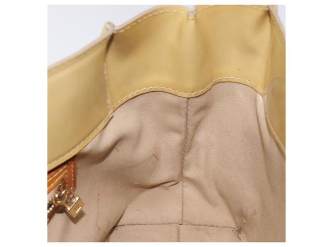 LOUIS VUITTON Borsa a Mano Monogram Vernis Reade PM Beige M91334 LV Auth 128731 - vista 18