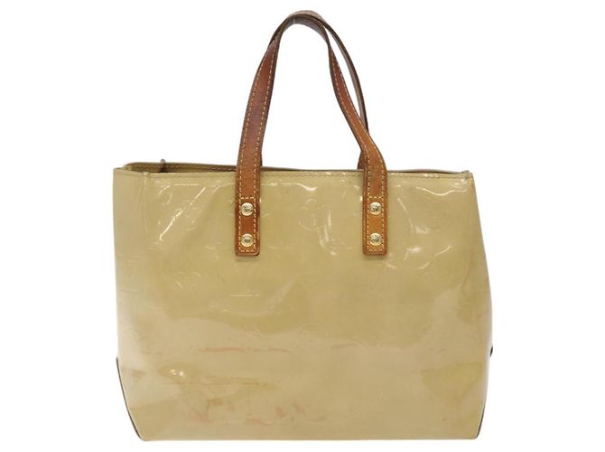 LOUIS VUITTON Borsa a Mano Monogram Vernis Reade PM Beige M91334 LV Auth 128731 - vista 2