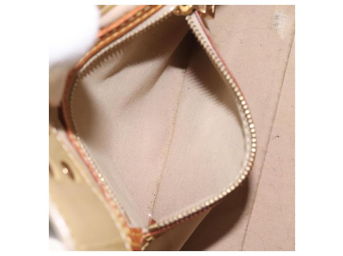 LOUIS VUITTON Borsa a Mano Monogram Vernis Reade PM Beige M91334 LV Auth 128731 - vista 20