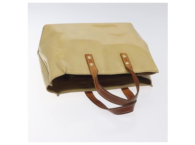 LOUIS VUITTON Borsa a Mano Monogram Vernis Reade PM Beige M91334 LV Auth 128731 - vista 6