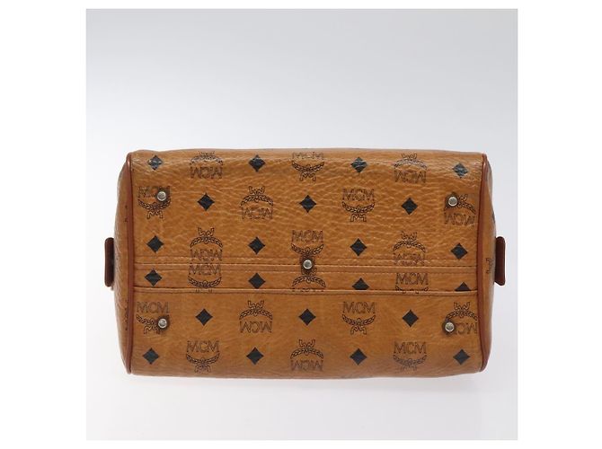 Borsa MCM Logogram Vicetos in pelle PVC marrone e oro Auth BA3905 D'oro - vista 5