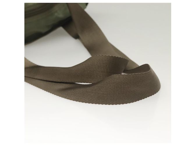 PRADA Tote Bag aus Nylon Khaki Silber authentisch bs27455 - Ansicht 7