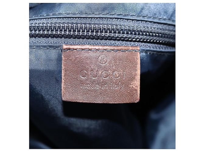 GUCCI Schultertasche Nylon Marineblau Silber 270410 Auth bs26783 - Ansicht 18