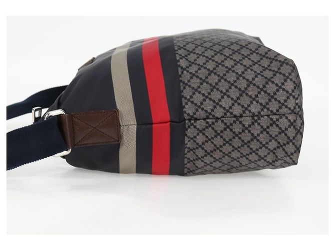 GUCCI Schultertasche Nylon Marineblau Silber 270410 Auth bs26783 - Ansicht 3