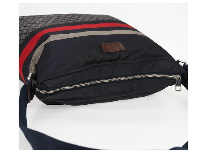 GUCCI Schultertasche Nylon Marineblau Silber 270410 Auth bs26783 - Ansicht 6