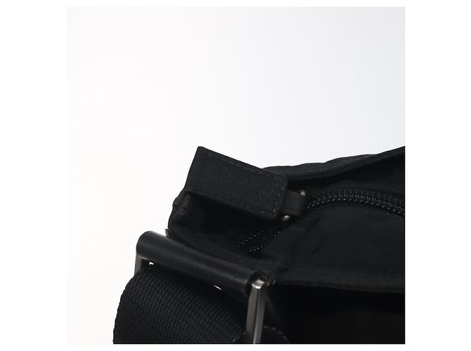 Borsa a Spalla PRADA in Nylon Nero Argento Autentica bs26852 - vista 10