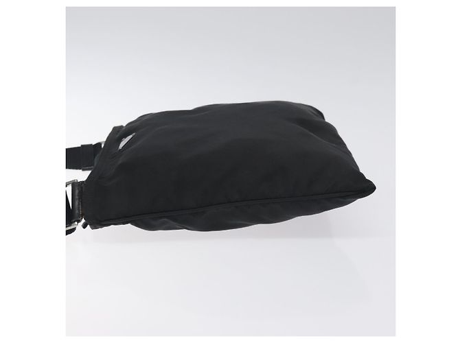 Borsa a Spalla PRADA in Nylon Nero Argento Autentica bs26852 - vista 4