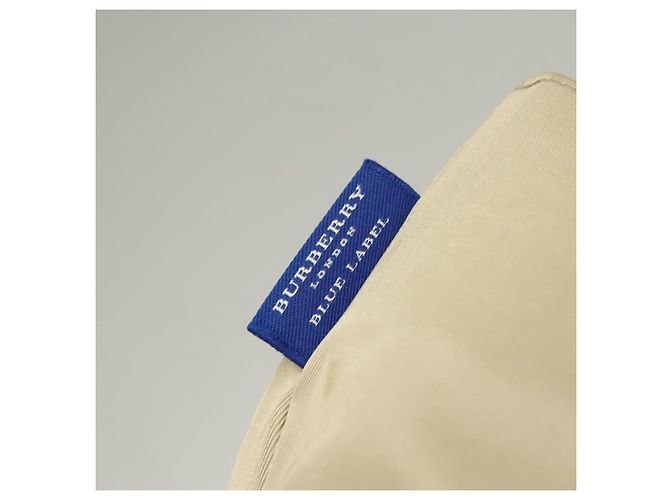 Borsa a mano BURBERRY Blue Label in nylon beige argento autentica ti3277 - vista 10