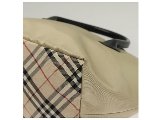 Borsa a mano BURBERRY Blue Label in nylon beige argento autentica ti3277 - vista 16