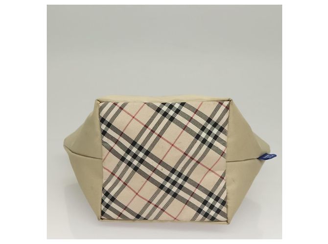 Borsa a mano BURBERRY Blue Label in nylon beige argento autentica ti3277 - vista 5