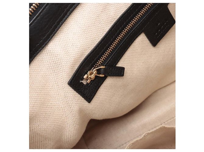 Gucci Borsa a spalla in pelle con chiusura a zip Soho, nera Nero - vista 17