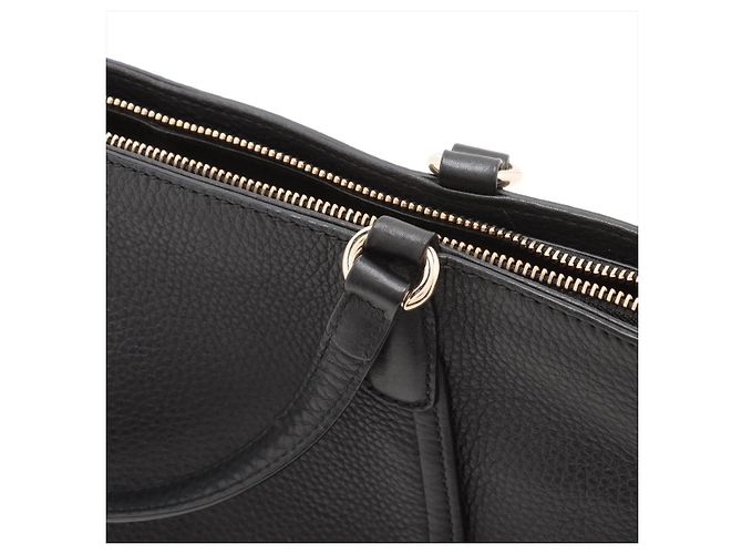 Gucci Borsa a spalla in pelle con chiusura a zip Soho, nera Nero - vista 18