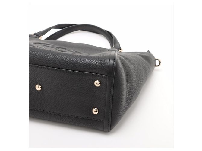 Gucci Borsa a spalla in pelle con chiusura a zip Soho, nera Nero - vista 6