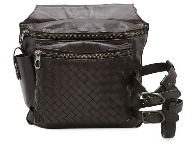 Borsa a vita Intrecciato Bottega Veneta Marrone Marrone scuro - vista 2