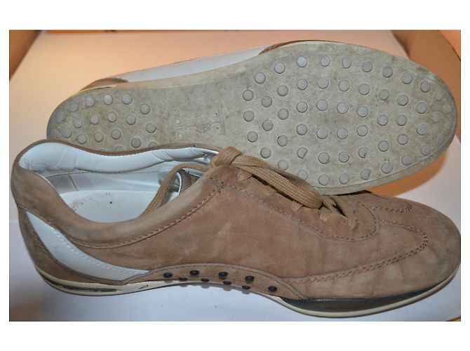 Baskets Tod's en daim marron - vue 6