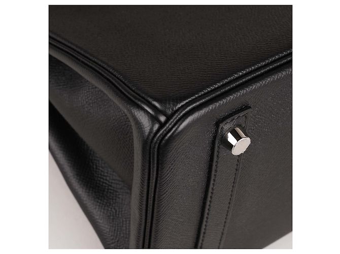 Borsa a mano Hermès Birkin 30 in pelle nera con set completo Nero - vista 11
