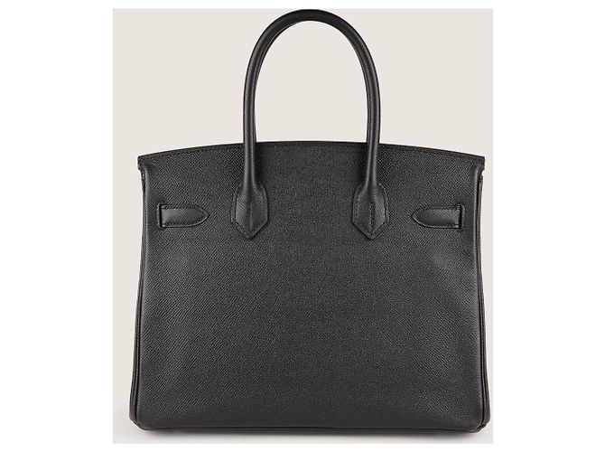 Borsa a mano Hermès Birkin 30 in pelle nera con set completo Nero - vista 2