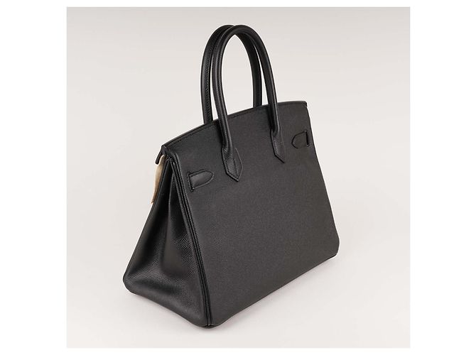 Borsa a mano Hermès Birkin 30 in pelle nera con set completo Nero - vista 4