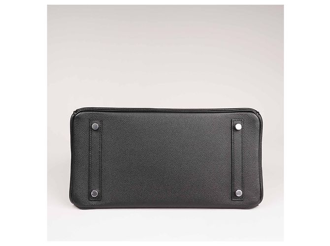 Borsa a mano Hermès Birkin 30 in pelle nera con set completo Nero - vista 5