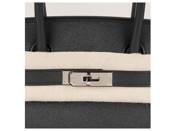 Borsa a mano Hermès Birkin 30 in pelle nera con set completo Nero - vista 7