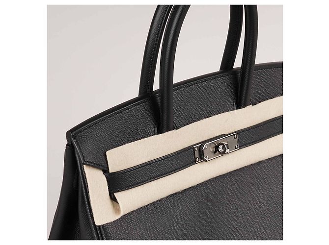 Borsa a mano Hermès Birkin 30 in pelle nera con set completo Nero - vista 8