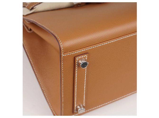 Borsa a mano Hermès Birkin 30 Sellier in pelle marrone - vista 11