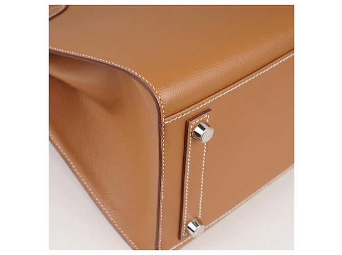 Borsa a mano Hermès Birkin 30 Sellier in pelle marrone - vista 13