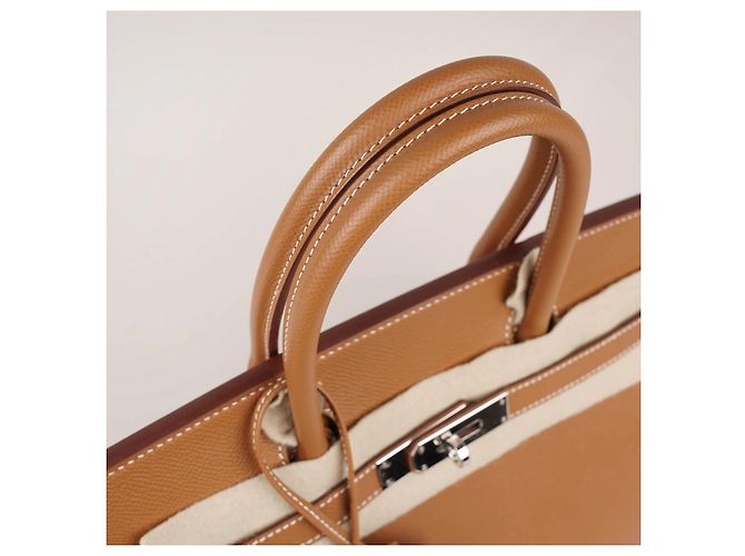 Borsa a mano Hermès Birkin 30 Sellier in pelle marrone - vista 7