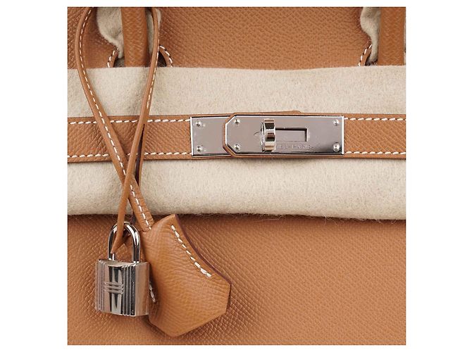 Borsa a mano Hermès Birkin 30 Sellier in pelle marrone - vista 8