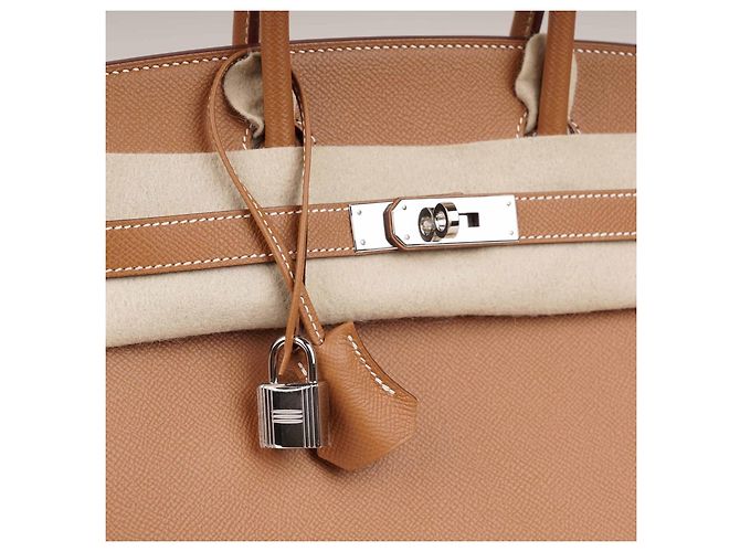 Borsa a mano Hermès Birkin 30 Sellier in pelle marrone - vista 9