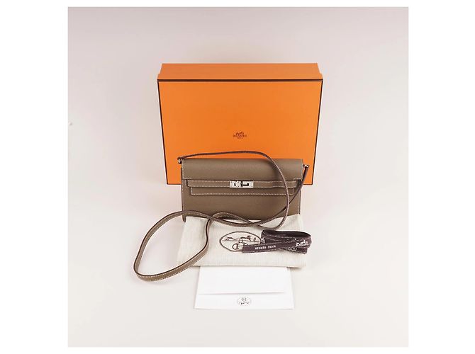 Hermès Kelly Classica Da Portare Taupe - vista 12