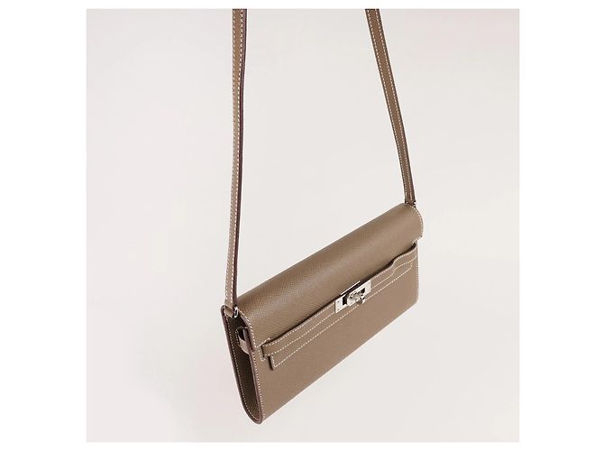 Hermès Kelly Classica Da Portare Taupe - vista 3