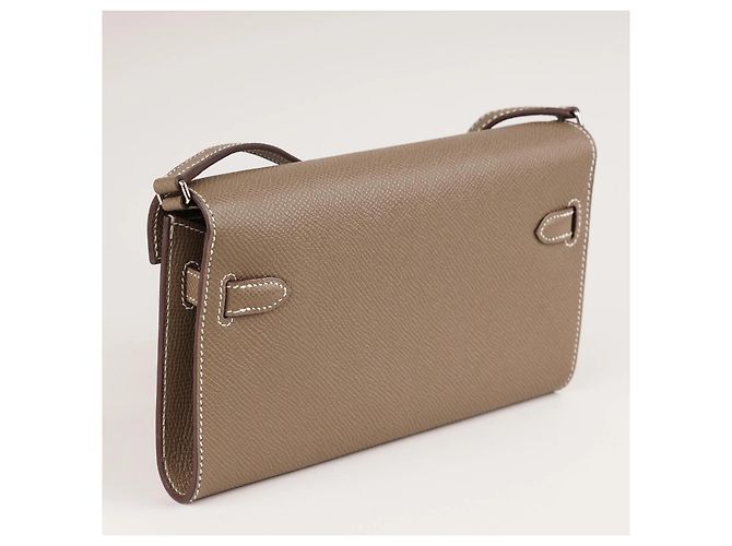 Hermès Kelly Classica Da Portare Taupe - vista 4