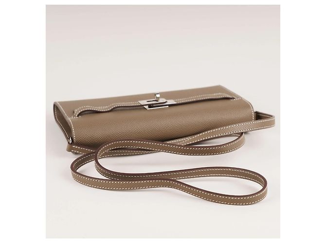 Hermès Kelly Classica Da Portare Taupe - vista 6