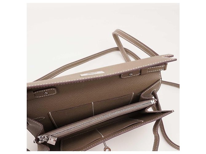 Hermès Kelly Classica Da Portare Taupe - vista 8