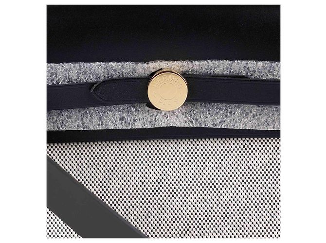 Borsa a mano Hermès Herbag Zip 20 Nera in Tela Nero - vista 8