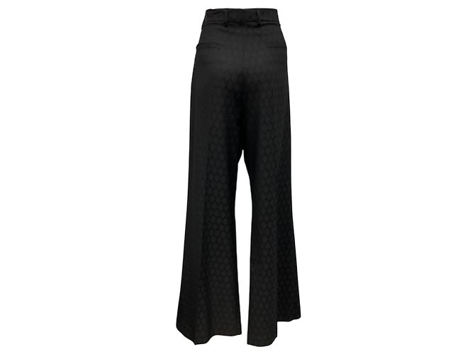 Schwarze Jacquard-Hose mit weitem Bein 2024 Etro - Ansicht 3