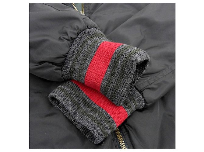 Giacca da volo in nylon nera Gucci Nero - vista 4