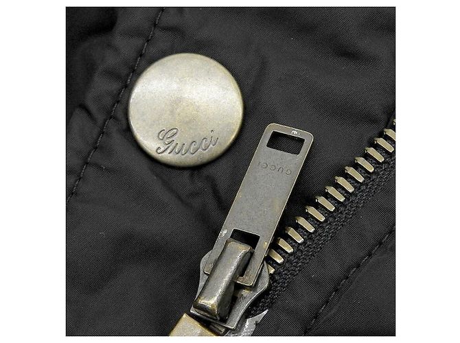 Giacca da volo in nylon nera Gucci Nero - vista 6