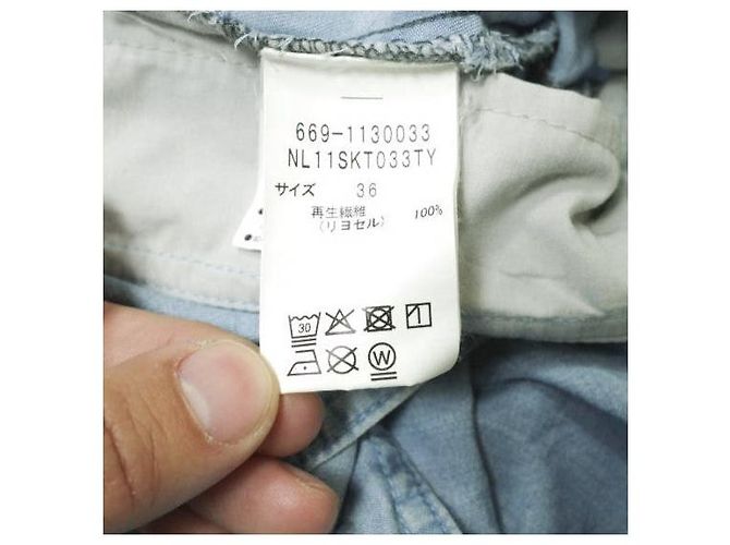 Autre Marque Falda de denim Circle 100% Lyocell nano universe Azul - vista 8
