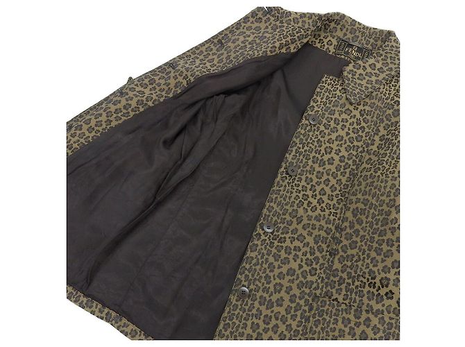 Chaqueta Fendi de estampado de leopardo Marrón 44 Castaño - vista 8