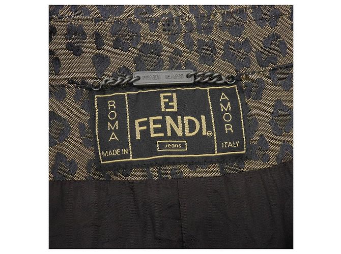 Chaqueta Fendi de estampado de leopardo Marrón 44 Castaño - vista 9