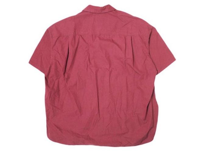 Autre Marque Camisa de algodón con cuello abierto Castaño Burdeos - vista 2