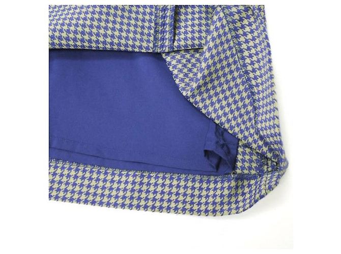 Autre Marque Ärmelloses Ray BEAMS Kleid mit Hahnentritt-Jacquard Lila - Ansicht 8